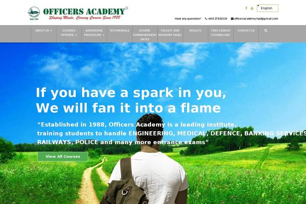 Academia theme site design template sample