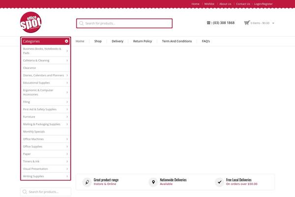 MegaShop theme site design template sample