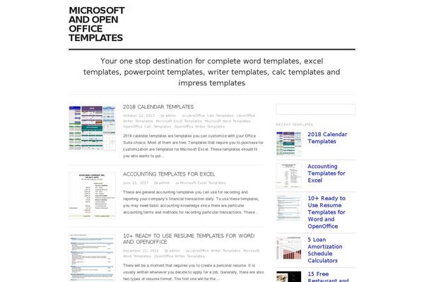 officetemplate.net site used Bloggo