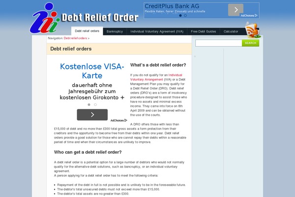 official-debtrelieforder.org.uk site used Typebased