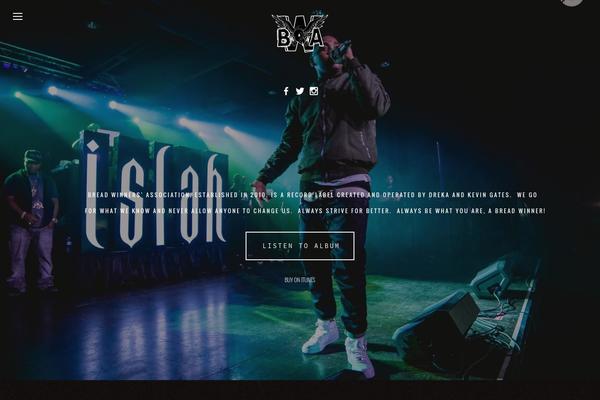 Vantage theme site design template sample