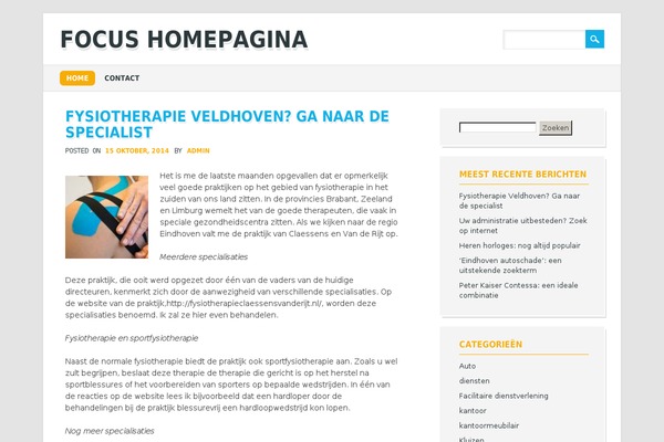 The Bizness theme site design template sample