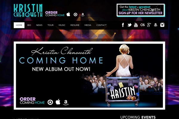 officialkristinchenoweth.com site used Kristin