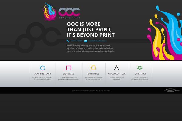 Official theme site design template sample