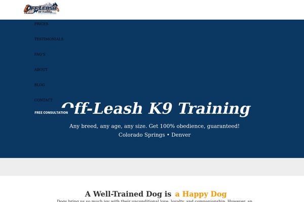 Impreza Child theme site design template sample