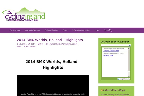 Site using My Calendar plugin