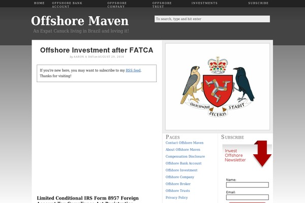 offshoremaven.com site used Thesis_182