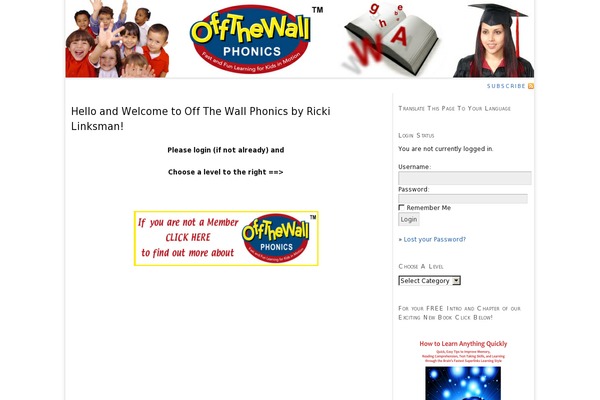 offthewallphonics.com site used Thesis 1.8