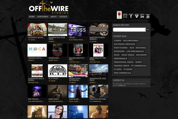 Videoflick theme site design template sample