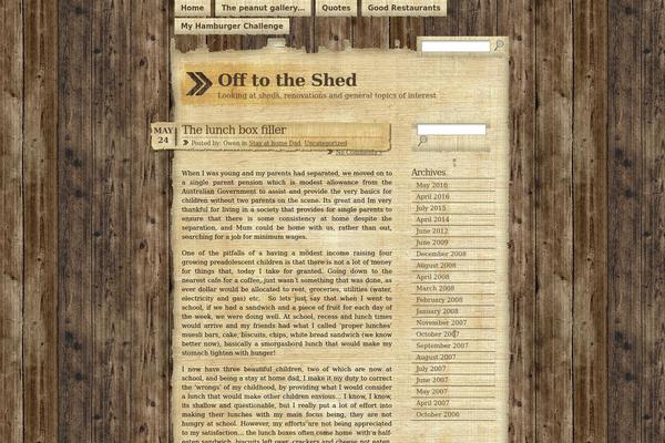 offtotheshed.com site used Papyrus-10
