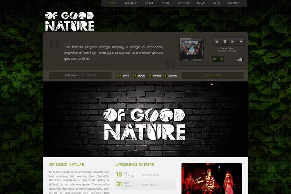 Music theme site design template sample