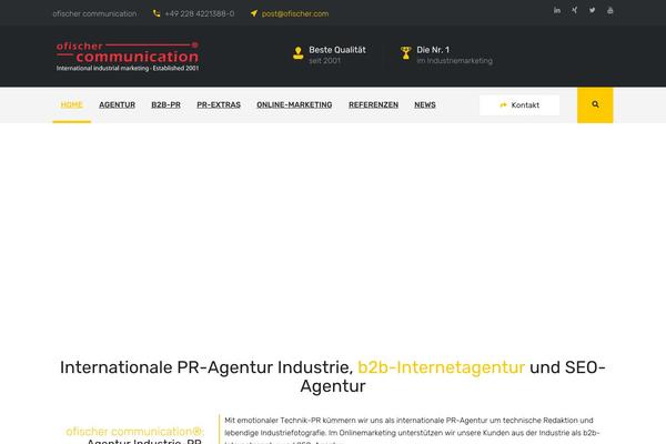 Industry-child theme site design template sample