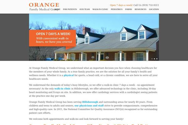 Care theme site design template sample