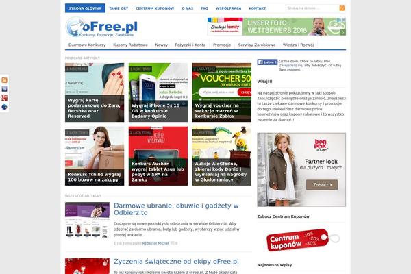 Freshlife theme site design template sample