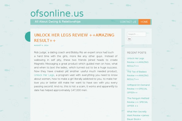 Something Fishy theme site design template sample