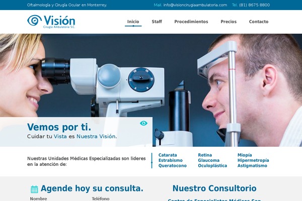 Vision theme site design template sample