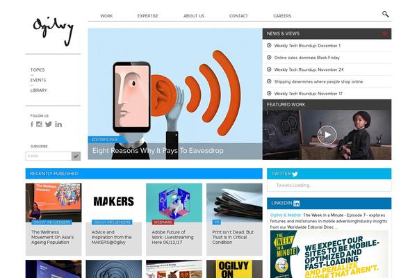 BUCKET theme site design template sample
