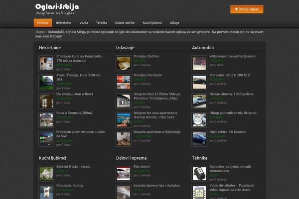 oglasi-srbija.com site used Chameleon-themes
