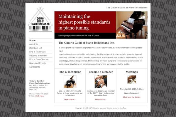 Nexttree theme site design template sample