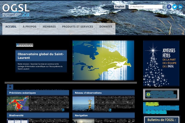 ogsl.ca site used Cioos-siooc-wordpress-theme