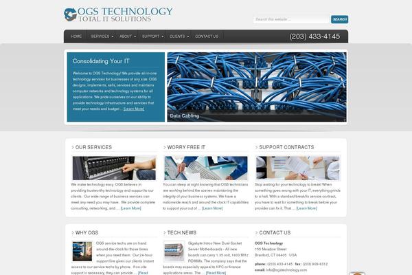 Enterprise theme site design template sample