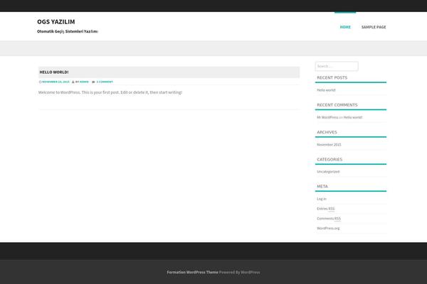 Formation theme site design template sample