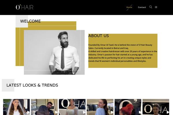 Barber theme site design template sample