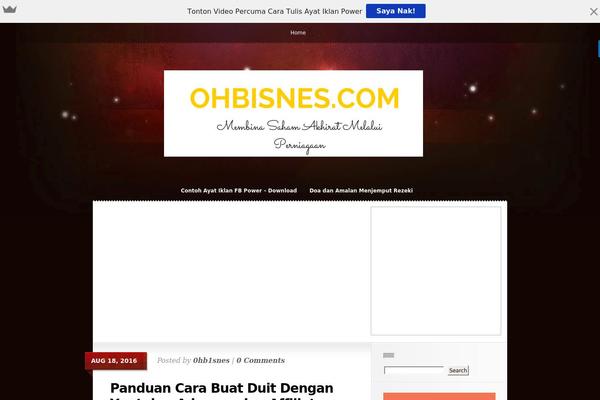 Glow theme site design template sample