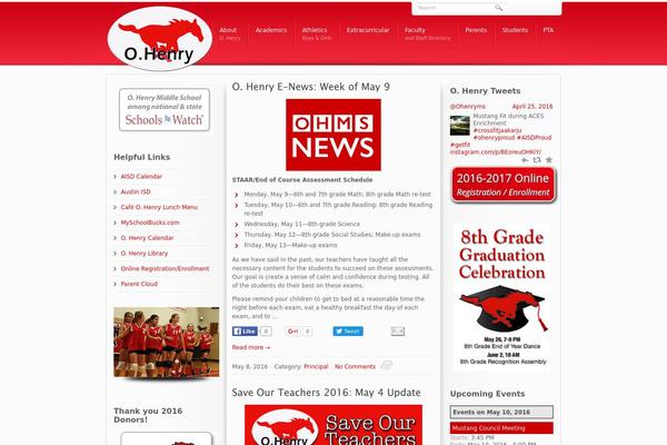 Site using Ditty News Ticker plugin