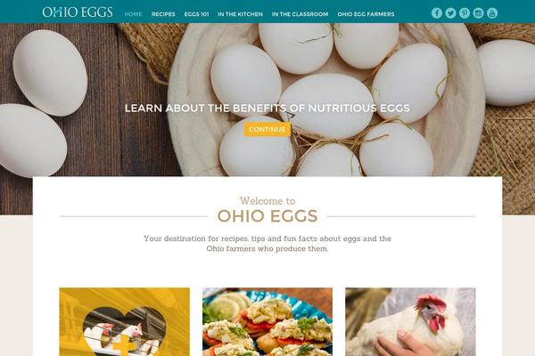 Eat theme site design template sample
