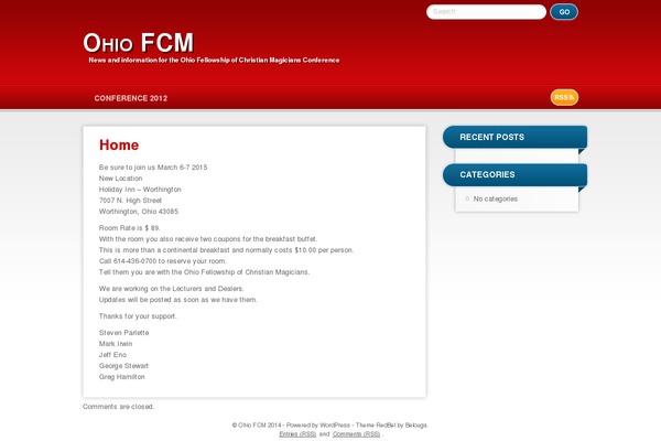 RedBel theme site design template sample
