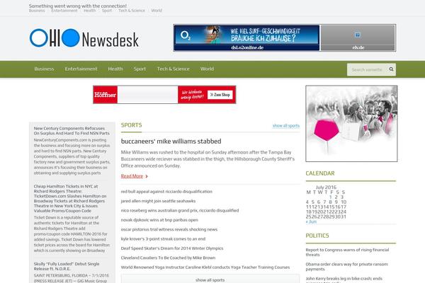 Gadgetine theme site design template sample