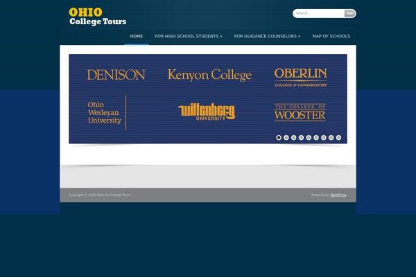 Cold theme site design template sample