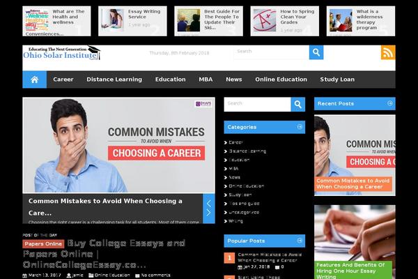 Metro theme site design template sample