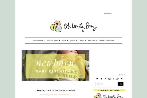 Naomi theme site design template sample