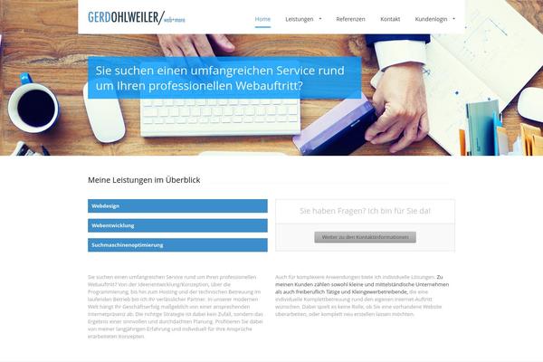 Silicon theme site design template sample