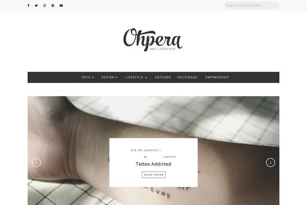 ohperablog.com site used Lora