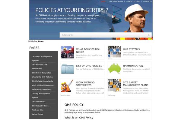 ohspolicy.com.au site used Theme1202