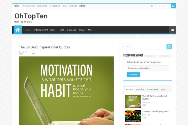 Generatepress_child theme site design template sample
