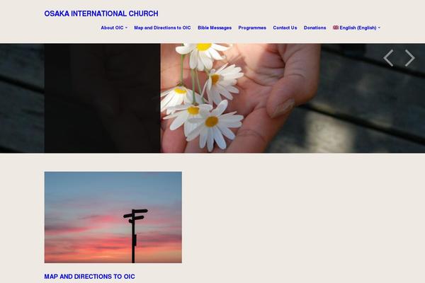 Faith theme site design template sample