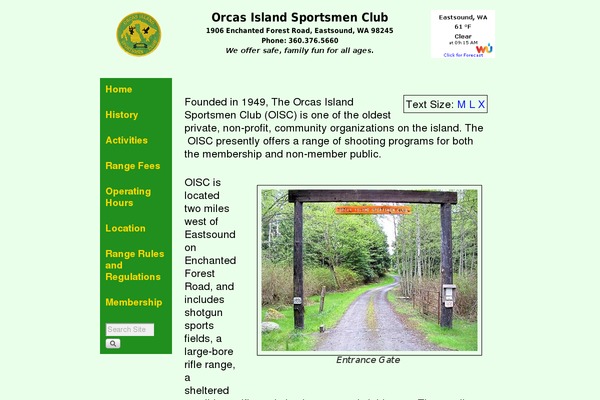 Site using Enlarge Text plugin