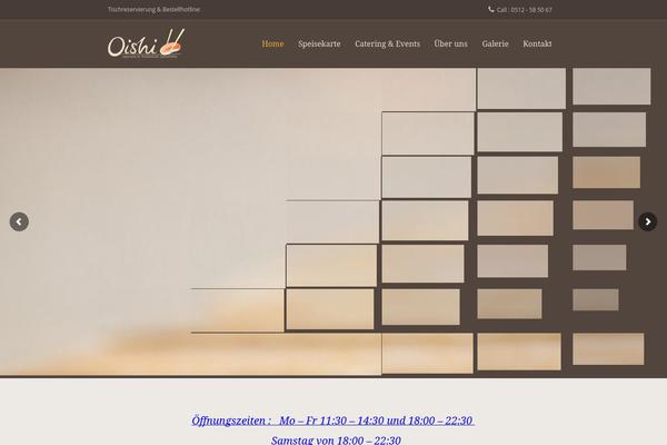 Sushi theme site design template sample