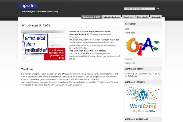 oja.de site used Dropshadow