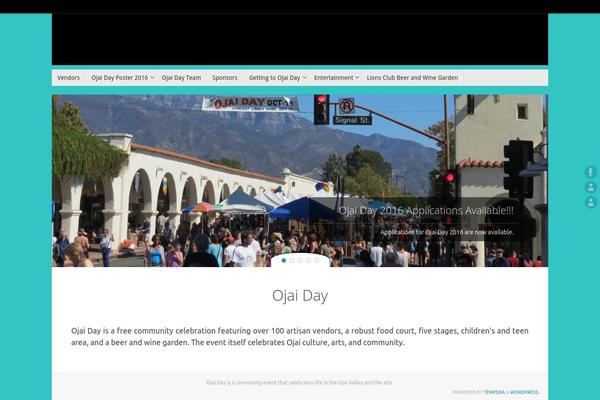 ojaiday.com site used Tempera