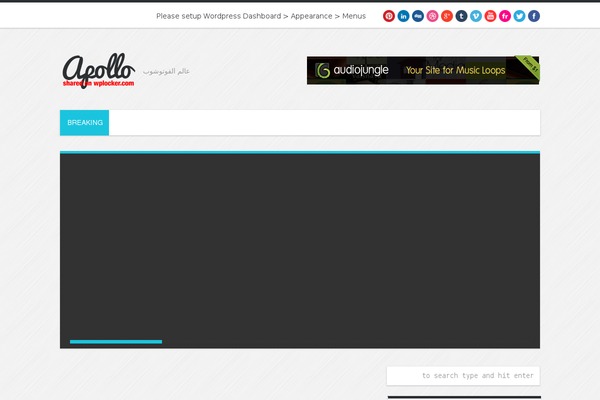 Apollo theme site design template sample