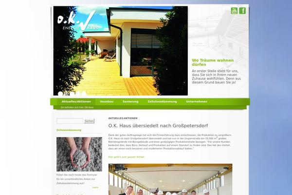 Twenty Ten theme site design template sample