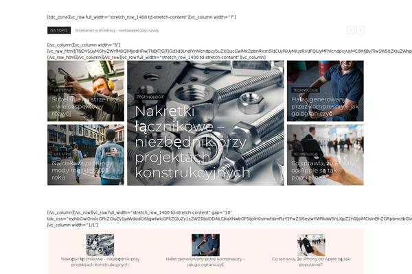 Newspaper theme site design template sample