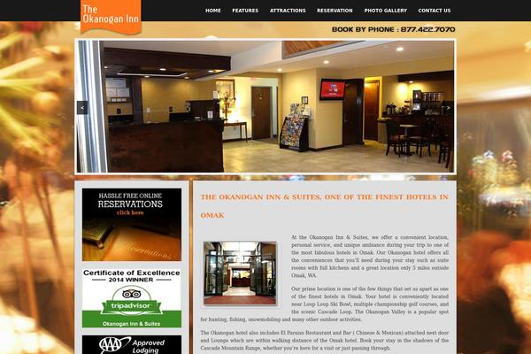 Oak theme site design template sample