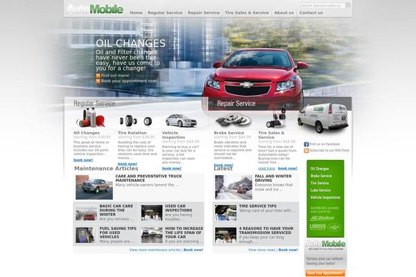 Automobile theme site design template sample