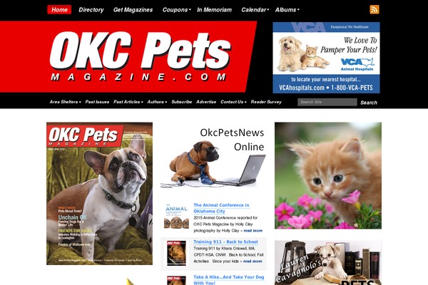 okcpetsmagazine.com site used Tulsapetsmag